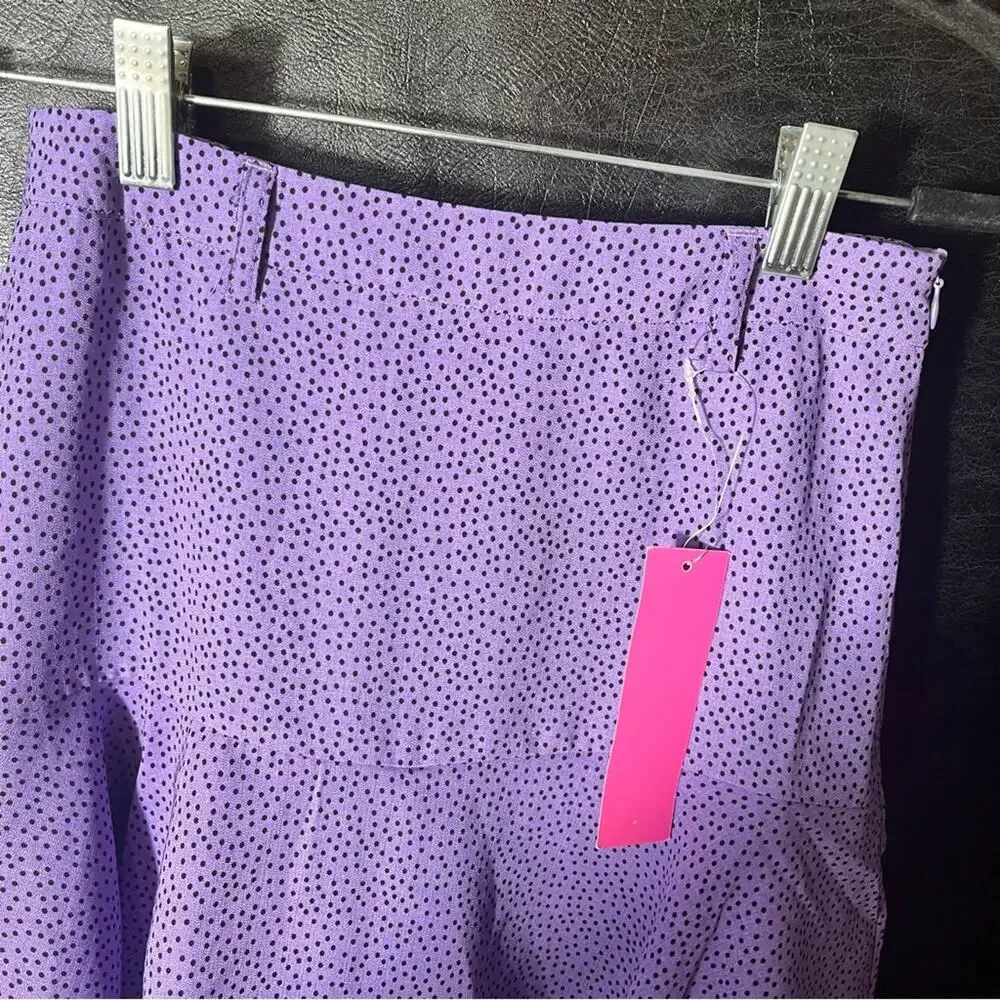 Love For Humanity Couture Purple‎ Dot Skort Size XS